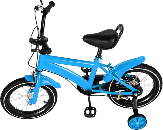 Kids Mountain Bike With Training Wheels Handbrake Kickstand