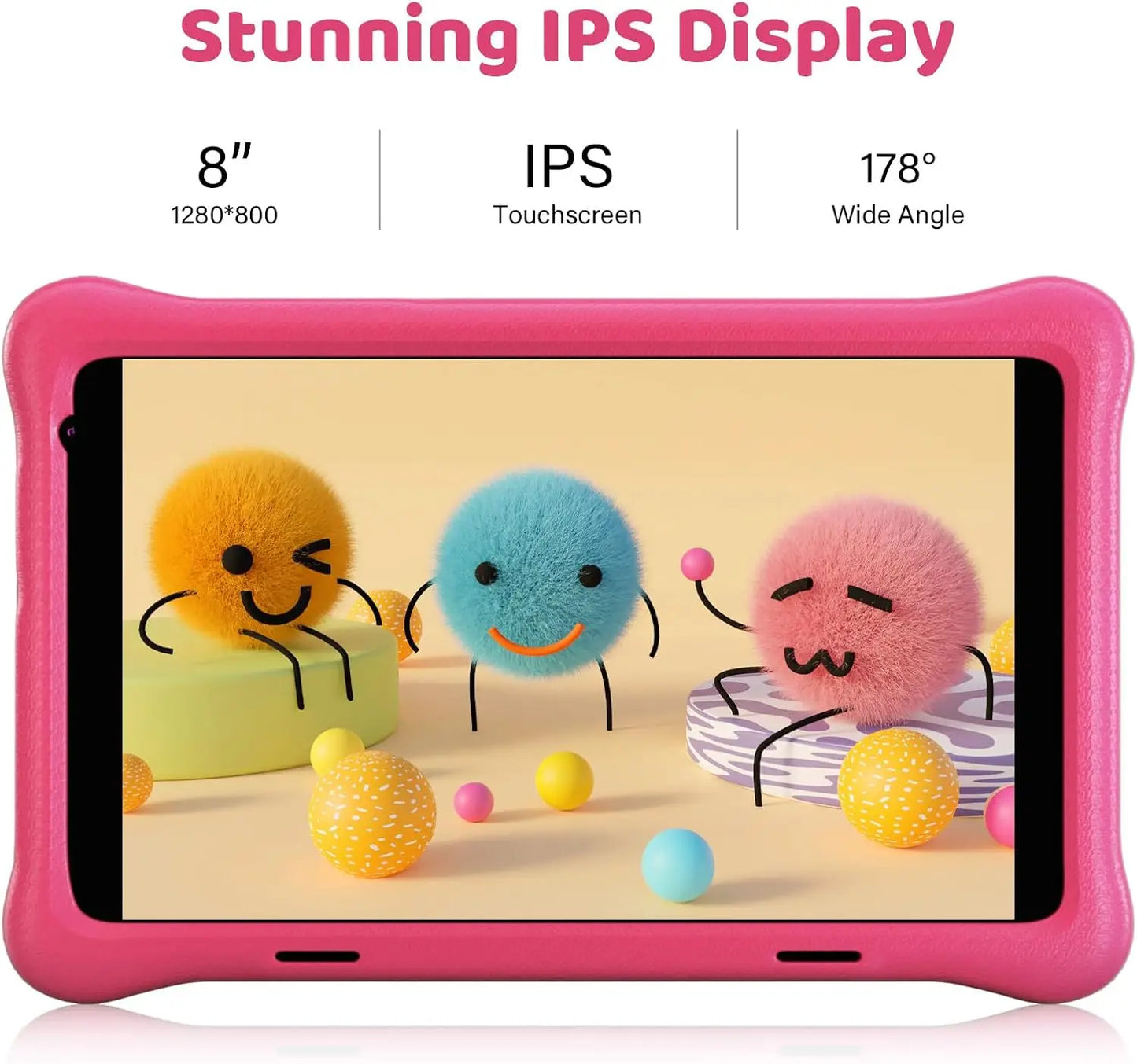 URAOCamera Kid Tablet Android 12 2GB RAM 64GB ROM WiFi