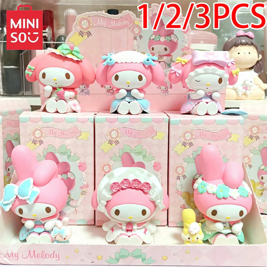 Miniso Sanrio Melody Jungle Tea Party Model Toys Collection
