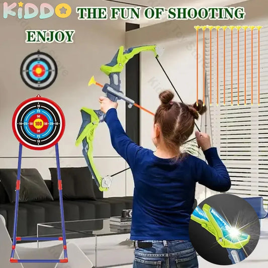 CONUSEACN Light Up Bow And Arrow Set Outdoor Standing Target